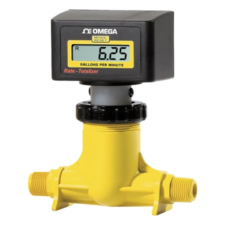 Omega RT-750MI-GPM2 : Paddle Wheel Flow Meters: Sensor with Display, POLY MTR RT & TOT 0.8-8 GPM
