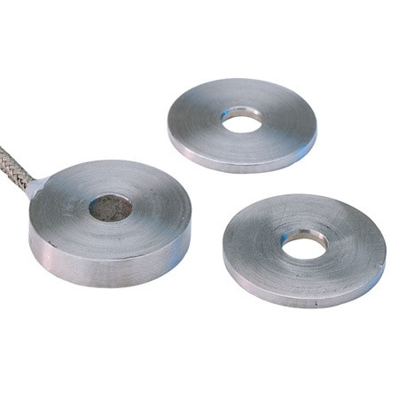 Omega LCM911-13-130KN : Bolt Sensor with Mounting Washer, Compression, ± 3.5 %, 130000 N, 2 mV/V, MIL-26482-I 10-6P, 0.517 " (ID), 1 " (OD), w/Mounting Washer, LCM900 Series, Each