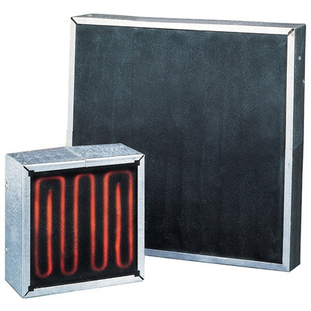 Omega QG-061220-T : OMEGALUXª Infrared Radiant Panel Heater, High Temperature, Ceran Glass-Faced, 1-Phase, 120 V/240 V, 1440 W, 20 W/in_, Aluminized Steel, with Thermowell, 12 " L, QG Series, Each