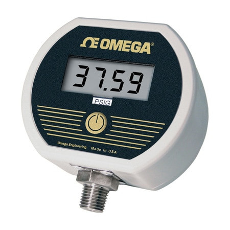 Omega DPG3500B-300G : Min/Max Digital Pressure Gauge, 0 psi to 300 psi, ± 0.25 %, 1/4 " NPT Male, 4 Digit, Battery Powered, NEMA 4X Enclosure, DPG3500 Series, Each