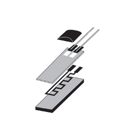 Omega F2222-1000-A-100 : Platinum RTD Element, OMEGAFILM, Thin Film, Flat Profile, -30 ¡C to 350 ¡C (-22 ¡F to 662 ¡F), 1000 ½, Class A Accuracy, 2 Wires, 2.2 mm x 2.2 mm x 0.9mm (LxWxT), 10 mm, F Series, Pack of 100