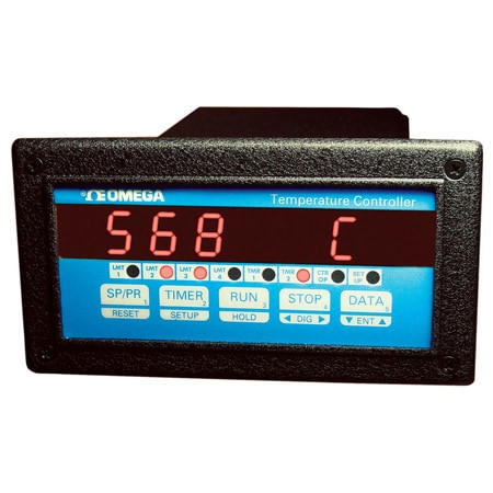 Omega CN1501-RTD : Ramp & Soak Controller, Temperature, RTD, 1 I/P, Open Collector, Relay, 2 O/P, 1/8 DIN, AC, 100 V to 120 V, 4 Digit Single Display, CN1501, Each
