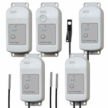 Omega MX2303 : Temperature & Humidity Data Logger, Weatherproof, 2-CH, Two External I/P, Battery, Bluetooth Low Energy, NEMA 6/IP67, MX2300 Series, Each