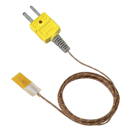 Omega SA1XL-TI-2M-SRTC : Thermocouple with Self-Adhesive Backing, Fast Response, Type T, 0 ¡C to 150 ¡C (32 ¡F to 302 ¡F), Fiberglass, 2 m, Miniature Connector with Molded Strain Relief, Standard, IEC, SA1XL Series, Each