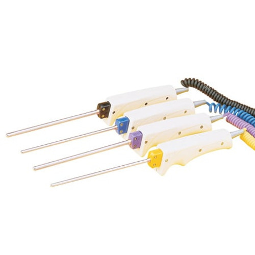 Omega HPS-ICSS-116U-12-SMP-M : Handheld Thermocouple Probe, Integral Handle, J Type, 0 ¡C to 440 ¡C, 0.062 " x 12 " Probe, 60 " Cable, 28 AWG, TPE, Ungrounded, Immersion, 304 SS, Mini Male CONN, HPS Standard Series, Each