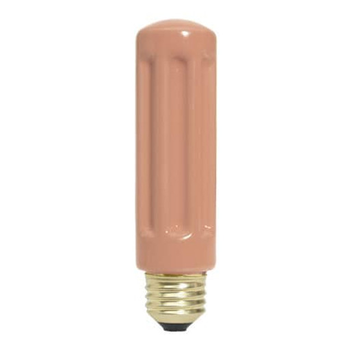 Omega CRT10100 : Radiant Heater, 120 V, 50 W, Bulb, Metamorphing Rose/Straight White, 240 ¡C (464 ¡F), 36 mm Dia x 110 mm L, Resistor Banks, Incubators, CRT Series, Each