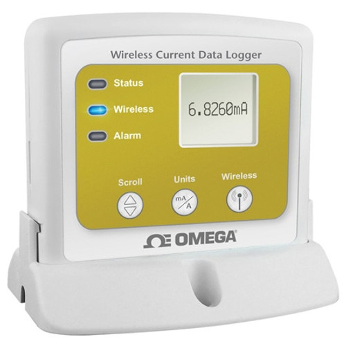 Omega OM-CP-RFCURRENT2000A-3A : Wireless Process Current Data Logger, 1-CH, mA I/P, Battery, USB, Submersible, ± 3 A Range, OM-CP-RF Current, 2000A Series, Each