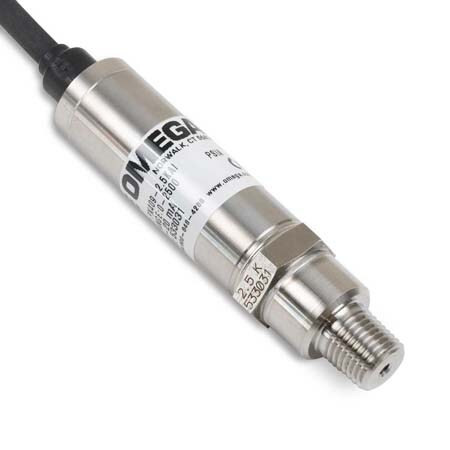 Omega PX409-2.5KAI : High Accuracy Pressure Transducer, Absolute, 0 psi to 2500 psi, ¬± 0.08 %, 1/4 " NPT Male, Current, 4 mA to 20 mA, Cable, -45 ¬°C to 115 ¬°C (-49 ¬°F to 240 ¬°F), PX409 Series, Each