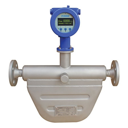 Omega FMC-5501LS-R : Mass Flow Meter, Coriolis, Liquid, 100 kg/h to 3000 kg/h, RS485, 230 psi, 1/2 " Tri-Clamp, 0 kHz to 10 kHz, 4 mA to 20 mA, LCD, 200 ¡C (392 ¡F), ± 0.5 %, 304 SS, 316 SS, FMC-5000 Series, Each