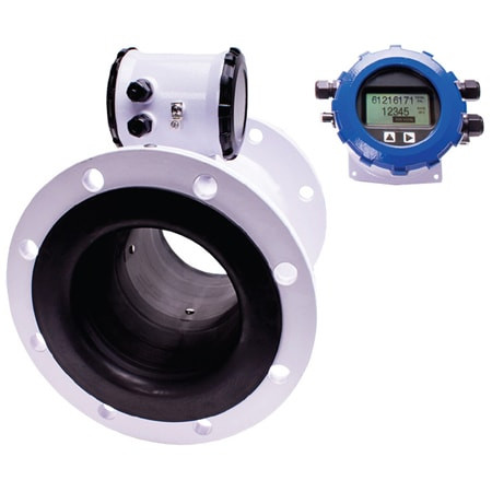 Omega FMG490-06-A6I : Magmeter, Conductive Fluids, 2891 GPM, 10 MPS, 6 ", ANSI Flange, ± 0.75 %, Current Sinking Pulse, 4 mA to 20 mA, 316 SS, PP, EPDM, 86 Vac to 264 Vac/60 Hz, FMG490 Series, Each
