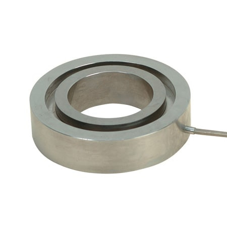 Omega LC8450-300-50K : Through Hole Load Cell, Compression, ± 0.5 %, 50000 lbf, 2 mV/V, 5 ' Cable, 3 " (ID), 4.5 " (OD), 1.25 " (H), Large Bolt Size, LC8450 Series, Each