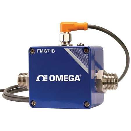 Omega FMG72B-A-BSP : Electromagnetic Flow Meter, Conductive Fluids, 0.26 GPM to 15.85 GPM, BSPP Male, ± 1.5 %, 4 mA to 20 mA, 316 SS, EPDM, 24 Vdc, FMG70B Series, Each