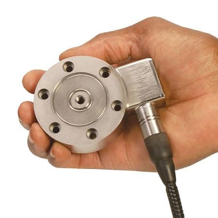 Omega LSHD-50K : Waterproof Load Cell, Tension/Compression, ± 0.1 %, 50000 lbf, 3 mV/V, 10 ' Cable, 1 1/2-12 UNF (ID), 6 " (OD), 1.8 " (H), Low Profile, LSHD Series, Each