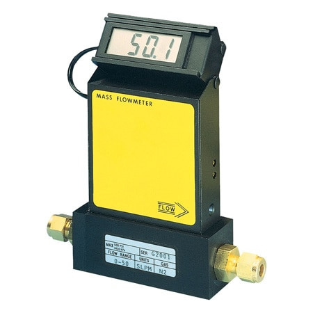 Omega FMA1742A-ST : Mass Flow Meter, Economical, Gas, 1 SLM to 100 SLM, 1000 psi, 3/8 " Compression, 0 Vdc to 5 Vdc, 4 mA to 20 mA, 50 ¡C (122 ¡F), ± 1 %, 316 SS, FKM, FMA1700A Series, Each