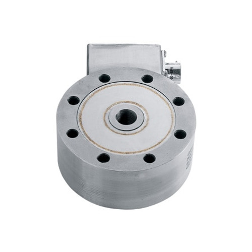 Omega LC402-25K : Pancake Load Cell, Tension/Compression, ± 0.1 %, 25000 lbf, 3 mV/V, 15 ' Cable, 1-14 UNF (ID), 4 " (OD), 2 " (H), Low Profile, High Accuracy, LC402 Series, Each Omega LC402-25K : Pancake Load Cell, Tension/Compression, ± 0.1 %, 25000 lbf, 3 mV/V, 15 ' Cable, 1-14 UNF (ID), 4 " (OD), 2 " (H), Low Profile, High Accuracy, LC402 Series, Each