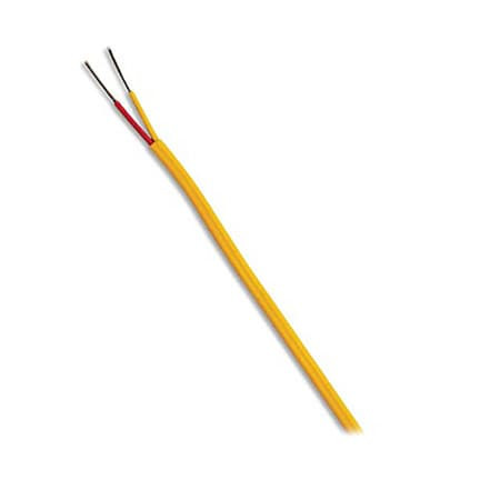 Omega EXFF-K-16-SLE-500 : Thermocouple Extension Wire, Duplex, K Type, 0 ¡C to 200 ¡C (32 ¡F to 392 ¡F), Solid, 16 AWG, 500 ' Cable, FEP, ANSI (Std), SLE, EXFF-K Series, Spool