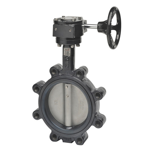 2-Way 2-1/2" Inch Butterfly Valve, Cv 196, Close-off Pressure 200 psid + Manual Gear Operator