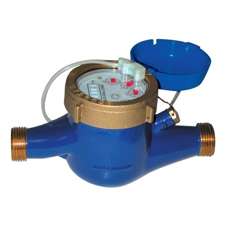 Omega FTB8020HW-PR : Hot Water Meter, Liquid, 1.98 GPM to 132 GPM, 2 ", NPT Male, ± 1.5 %, Amplified Square Wave, Bronze, Thermoplastic, Mechanical Counter Display, Hall-Effect Device, FTB8000HW Series, Each