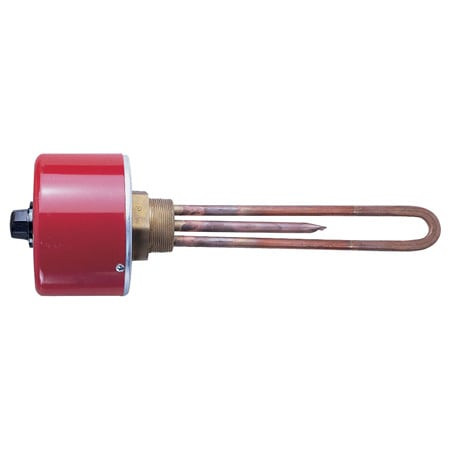 Omega ARMTO-2155/120V : Immersion Heater, Light Weight Oil, 24 W/in_, Screw Plug, 2 " NPT, 11 3/4 " Element, 200 ¡F to 550 ¡F, 1 Phase, 120 V, 1.5 kW, Steel, GP, NEMA-1, Integral Thermostat, ARMTO-2 Series, Each