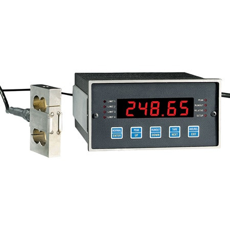 Omega DP7600-R : Load/Strain Panel Meter, High-Speed, 1/8 DIN, 5 Digit, Red Color LED Display, AC Supply, Dual 2.5 A @ 115 Vac Form A Relay O/P, DP7600 Series, Each
