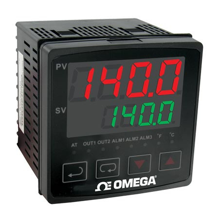 Omega CN7653 : Ramp & Soak Controller, T/C, RTD, Analog V/I, 1 I/P, 4 mA to 20 mA, Relay, 2 O/P, 1/8 DIN Vertical, AC, 3.5 Digit Dual, Multiple Ramp & Soak, CN7600, Each