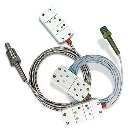 Omega RTD-NPT-72-E-DUAL-1/4-OTP-M : Pipe Plug RTD Probe, 1/4 " NPT, 3 Prong STD CONN, -50 ¬°C to 230 ¬°C, Class A, 0.25 " x 0.5 " Probe, 72 " Cable, 3 Wires, 304 SS, Immersion, 100 ¬Ω, Dual Element, RTD-NPT, Each