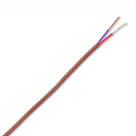 Omega TT-E-24S-30M : Thermocouple Wire, Duplex Insulated, E Type, -200 ¡C to 260 ¡C (-328 ¡F to 500 ¡F), Stranded, 24 AWG, 30 m Cable, PFA, ANSI (Std), TT-E Series, Spool