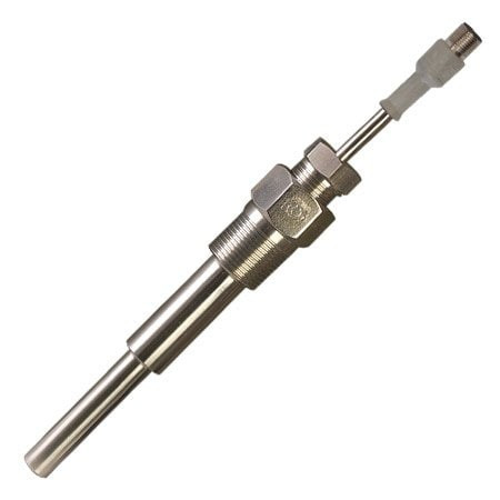 Omega PR-31SL-3-100-A-1200-M12-1 : Spring Loaded RTD Sensor, M12 CONN, -50 ¡C to 500 ¡C, Class A, 1/2 " NPT M, 0.25 " x 12 " Probe, for Use in Thermowells, 316 SS, Wire Option 1, 100 ½, 4 Wires, PR-31SL Series, Each