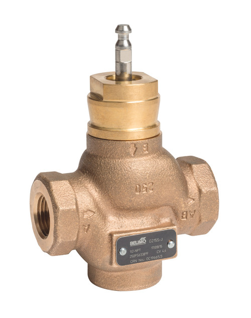 Belimo G220B-J : 2-Way 3/4" Globe Valve, ANSI Class 250, Cv 5.5, Bronze Trim + No Actuator Assembled (Valve Only)