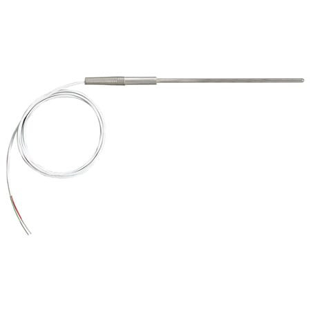 Omega TJ36-44032-1/8-6 : Transition Joint Thermistor Probe, Stripped Leads, ¬± 0.1 ¬°C, 0.125 " x 6 " Probe, 40 " Cable, 26 AWG, 316 SS, PFA, 30000 ¬Ω, TJ36-44000, Each