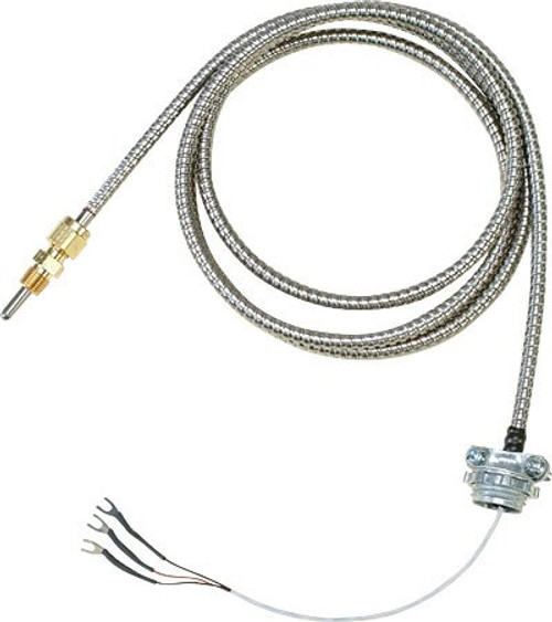 Omega CFTF-000-RTD-4-120-SE : Extruder Thin Film RTD Probe, Straight, CM Fitting, 1/8 " NPT, Stripped Leads, -50 ¡C to 260 ¡C, Class B, 0.187 " x 4 " Probe, 120 " Cable, 3 Wires, 304 SS, Immersion, 100 ½, CFTF, Each