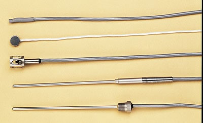 Omega ON-970-44004-600 : Tubular Thermistor Sensor, 1/8 " NPT, Threaded, Stripped Leads, -80 ¡C to 100 ¡C, ± 0.2 ¡C, 0.125 " x 5 " Probe, 600 " Cable, 2 Wires, 304 SS, Immersion, 2252 ½, ON-970, Each