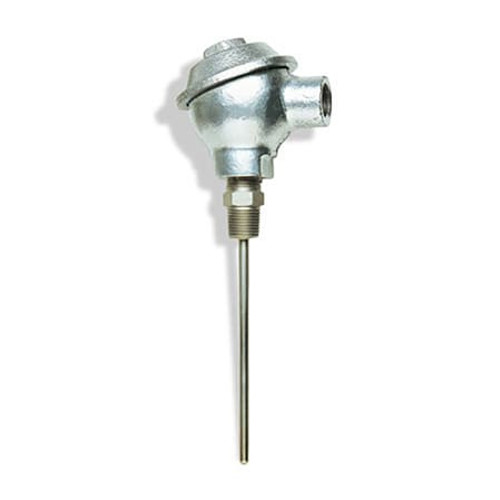 Omega NB1-CAXL-38U-24 : Thermocouple Industrial Head Probe, Cast Iron Head, K Type, 0 ¡C to 1204 ¡C, 1/2 " NPT, 0.375 " x 24 " Probe, Immersion, Ungrounded, Super OMEGACLADª XL, NB-XL Series, Each