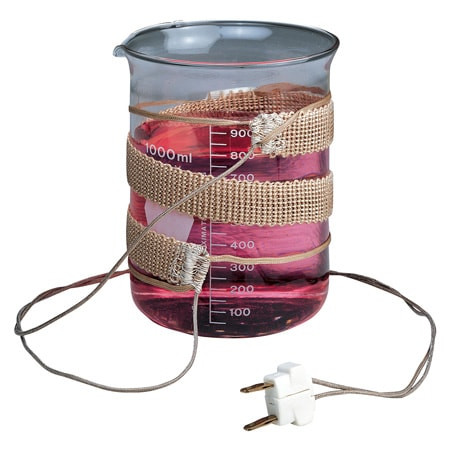 Omega FGH102-080LSE : Heater Tape, High Temperature, 482 ¡C, 240 V, 420 W, 8.6 W/in_, Fiberglass, Stripped Leads, 1 " x 8 ' L, 24 " L Opposite Lead Wire Exit Direction, IP5X Rated, FGH Series, Each