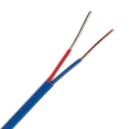 Omega EXPP-T-20S-SLE-30M : Thermocouple Extension Wire, Duplex, T Type, -24¡ ¡C to 100 ¡C (-11 ¡F to 212 ¡F), Stranded, 20 AWG, 30 m Cable, Polyvinyl (PVC), ANSI (Std), SLE, EXPP-T Series, Spool