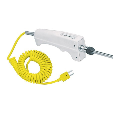 Omega MHP-ICSS-316U-12-SMP-M : Handheld Thermocouple Probe, Aluminum Handle, Heavy Duty, J Type, 0 ¡C to 620 ¡C, 0.187 " x 12 " Probe, 60 " Cable, 28 AWG, TPE, Ungrounded, Immersion, 304 SS, Mini Male CONN, MHP-ICSS Series, Each