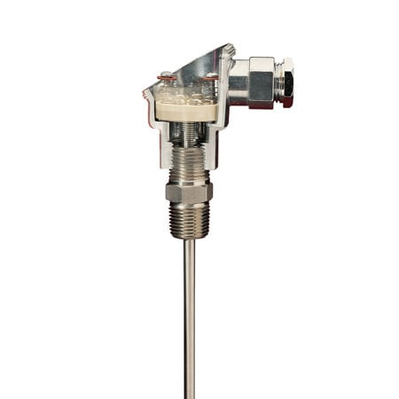 Omega NB1-CAXL-14U-6-TBSL : Thermocouple Probe, Cast Iron Head, K Type, 0 ¡C to 1204 ¡C, 1/2 " NPT, 0.25 " x 6 " Probe, for Use in Thermowells, Ungrounded, Super OMEGACLAD XL, Spring-Loaded Probe, NB-TBSL-XL Series, Each