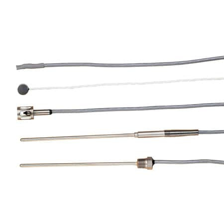 Omega OL-710-PP : Linear Thermistor Sensor, Precision, Phone Plug, -30 ¡C to 100 ¡C, ± 0.15 ¡C, 0.125 " x 4.5 " Probe, 120 " Cable, 3 Wires, 304 SS, Immersion, 1/8 " NPT, 6000 ½, 30000 ½ @ 25 ¡C, OL-700, Each
