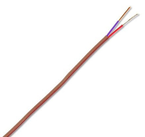 Omega PP-T-24S-SLE-30M : Thermocouple Duplex Wire, High Quality, T Type, -24¡ ¡C to 105 ¡C (-11 ¡F to 220 ¡F), Stranded, 24 AWG, 30 m Cable, Polyvinyl (PVC), ANSI (Std), SLE, PP-T Series, Spool