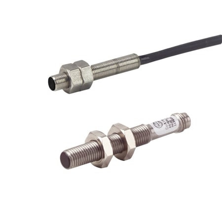 Omega E57-08GS01-CDB : Inductive Proximity Sensor, Shielded, 1 mm, 10 Vdc to 30 Vdc I/P, 3-Wire N.O NPN O/P, LED Indicator, 4-Pin Micro DC Connector, 8 mm Dia, E57 Series, Each