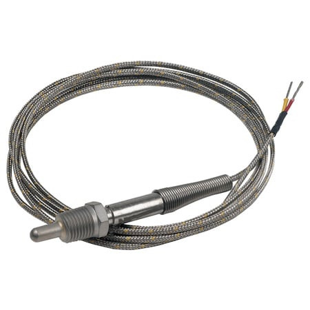 Omega TC-T-1/4NPT-E-72-DUAL : Pipe Plug T/C Probe, Rugged, Stripped Leads, T Type, 0 ¬°C to 370 ¬°C (32 ¬°F to 700 ¬°F), 0.25 " x 0.5 " Probe, 72 " Cable, 304 SS, Air Probe, Exposed, 1/4 " NPT, Dual Element, TC-T-NPT, Each