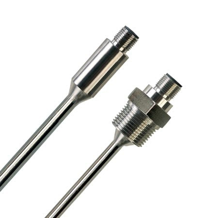 Omega TH-21B-2252-1/4-0200-M12 : Thermistor Probe, Vibration Tested, M12 CONN, 1/4 " x 2 " (DxL) Probe, 316L SS, 1/2 " NPT, 2252 ¬Ω @ 25 ¬°C, TH-21 Series, Each