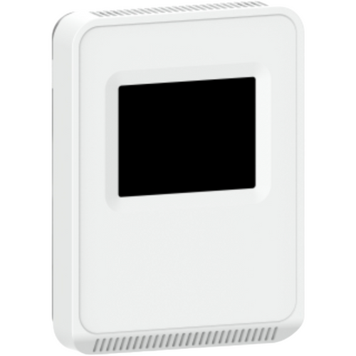 Veris CW2TAXAV : Wall Mount CO2/Temperature/VOC Combo Sensor, Selectable Outputs: 4-20 mA, 0-5 VDC, or 0-10 VDC, Temperature Transmitter, 0-10V Setpoint + Override, Color Touchscreen, 5-Year Warranty