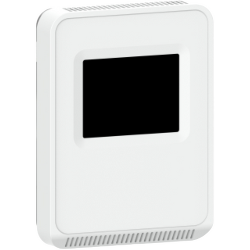 Veris CW2TA2C : Wall Mount CO2/rH/Temperature Combo Sensor, 2% Humidity, Selectable Outputs: 4-20 mA, 0-5 VDC, or 0-10 VDC, 1K Platinum RTD, 0-10V Setpoint + Override, Color Touchscreen, 5-Year Warranty