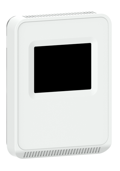 Veris TW2TAXC : Wall Mount Temperature Sensor, 1K Platinum RTD, 0-10V Setpoint + Override, Color Touchscreen, 5 Year Limited Warranty