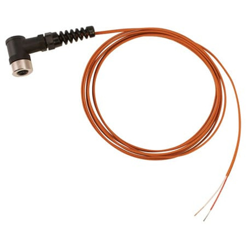 Omega M12CFM-TTJ20S-SFSR-FL-20 : T/C Extension Cable Assy, Field Mountable, Type J, Straight M12 Socket to Stripped Leads, 20 m Cable, 20 AWG, PFA, 1 NC, 2 White, 3 Red, 4 NC, M12CFM-TC Series, Each