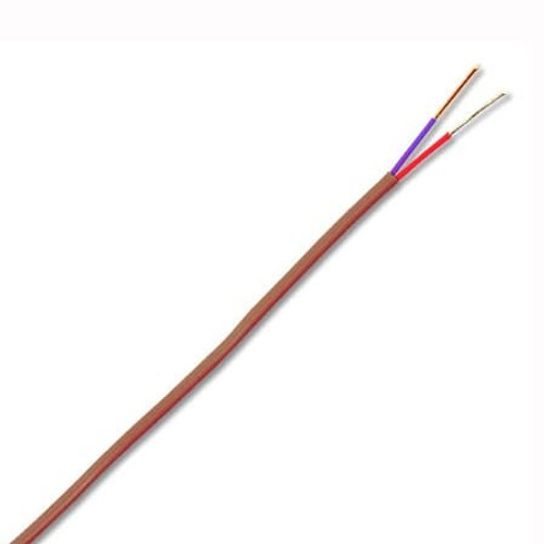 Omega GG-E-30-SLE-100 : Thermocouple Wire, Duplex Insulated, E Type, -200 ¡C to 370 ¡C (-328 ¡F to 698 ¡F), Solid, 30 AWG, 100 ' Cable, Glass Braid, ANSI (Std), SLE, GG-E Series, Spool