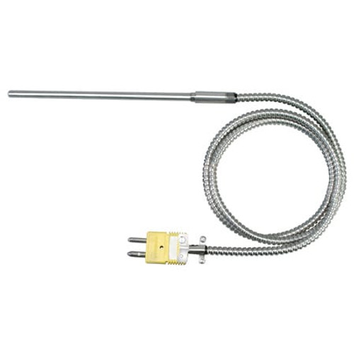 Omega TJ36-CASS-316U-36-BX-SMPW-M : Transition Joint T/C Probe, Rugged, Heavy Duty, Miniature CONN, K Type, 0 ¡C to 1150 ¡C, 0.187 " x 36 " Probe, 40 " Cable, 24 AWG, 304 SS, Immersion, UGND, ANSI (Std), TJ36, Each