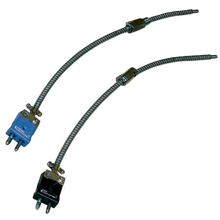 Omega ADF-J-U-1/4-18-1 : Adj Depth Thermocouple Probe, Spade Lugs, J Type, 0 ¬°C to 720 ¬°C, 0.28 " x 0.25 " (DxL) Probe, 304 SS, Immersion, Ungrounded, Fiberglass, 18 " Cable, 1/8 " NPT, 20 AWG, ADF Series, Each