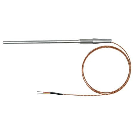Omega TJ36-CAXL-116U-12-CC : Transition Jn T/C Probe, Low Drift, Stripped Leads, K Type, 0 ¡C to 1038 ¡C, 0.062 " x 12 " Probe, 40 " 24 AWG, Super OMEGACLAD XL, Immersion, UGND, ANSI (Std), Fiberglass, TJ36, Each